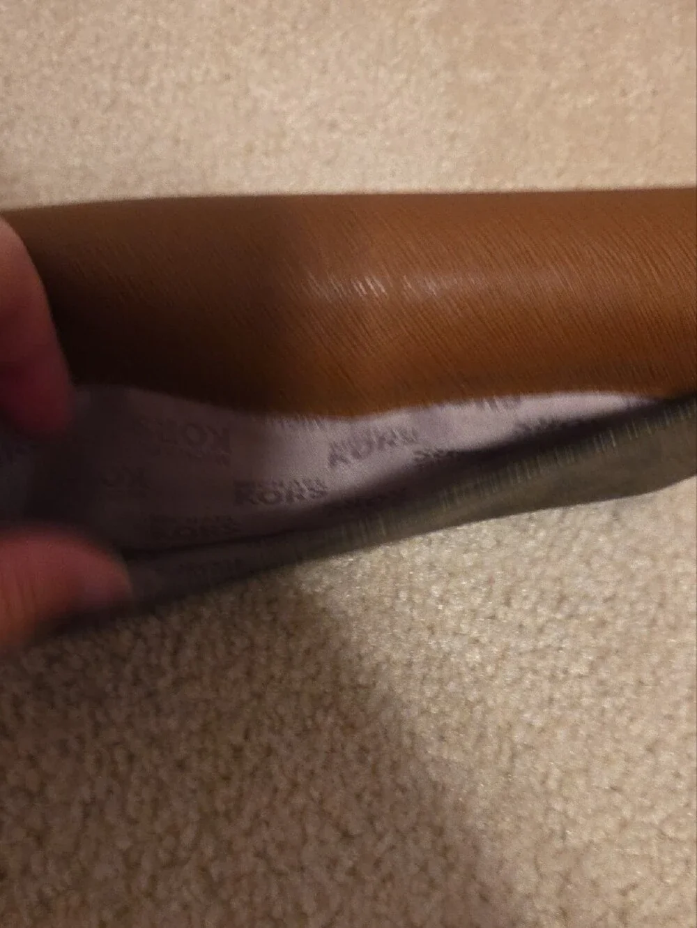 Michael Kors Tan and Black MK Continental Wallet
